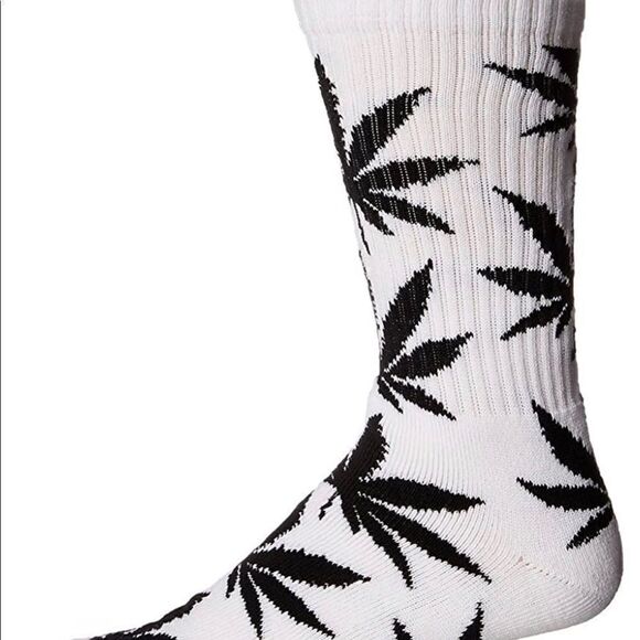 Unisex mid calf cotton blend weed socks - Picture 2 of 2